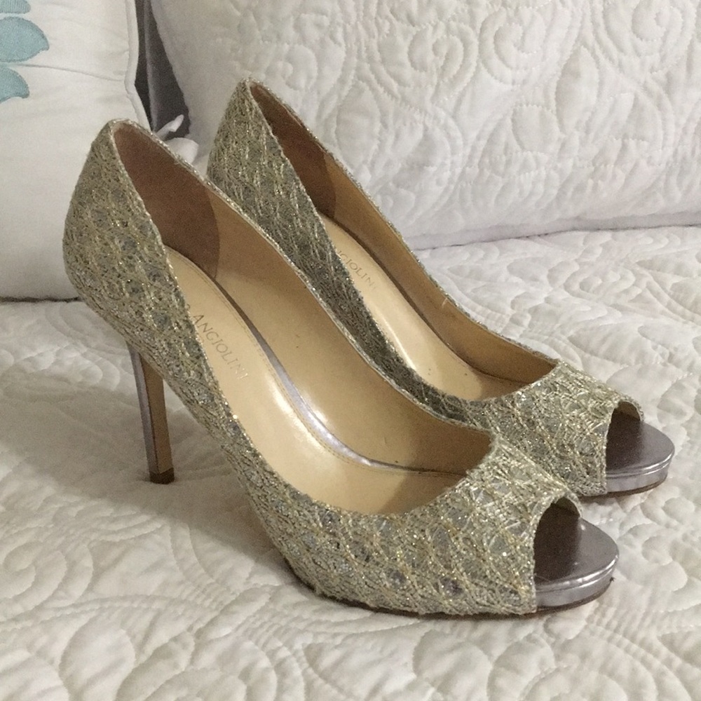 Peep toe heels